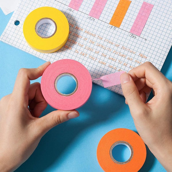 Fluorescent Cloth Tape, Coloured Adhesive Neon Gaffer Matte 6 Colors Carousel 4
