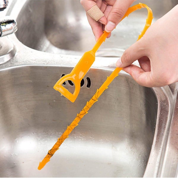 3pcs Drain Snake Hair Drain Clog Remover Cleaning Tool, Sink Drain Carousel 1