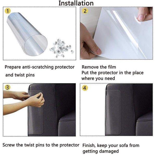 8 Pcs Anti Cat Scratching Deterrent Tape, Scratch Protection Tapes Carousel 2