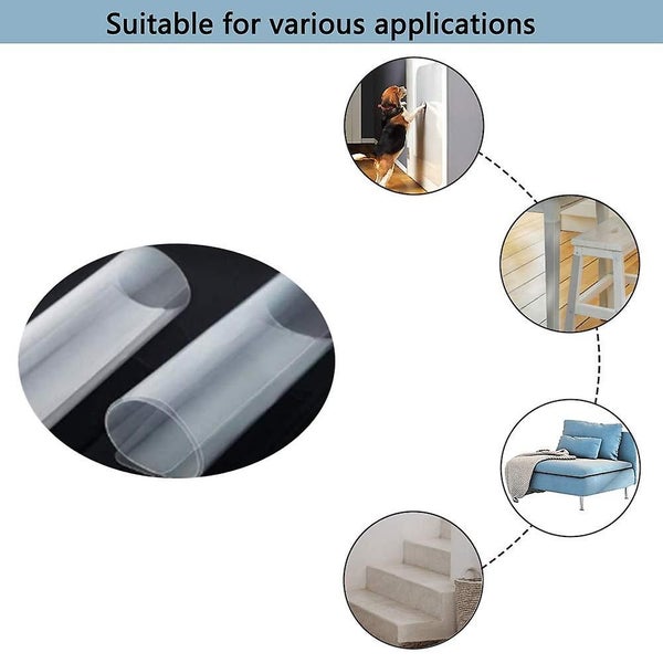 8 Pcs Anti Cat Scratching Deterrent Tape, Scratch Protection Tapes Carousel 5