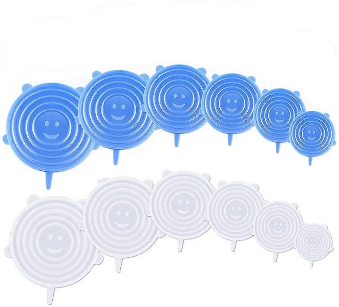 Lie 12 Pieces Silicone Lids, Bpa Free Silicone Extendable Lid, 6 Different Sizes629888616968981125