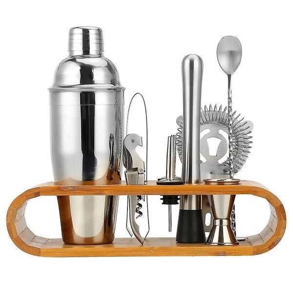 Bartender Kit With Stand, Bar Set Cocktail Shaker Set For Drink Mixing Carousel 2