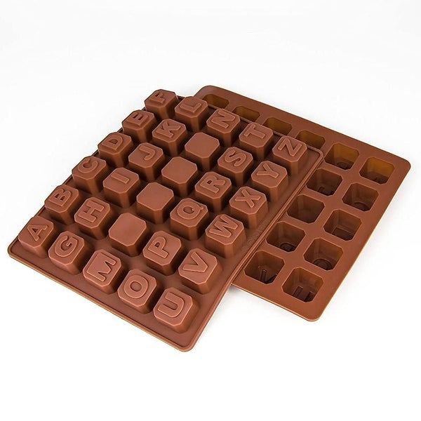 Silicone Letter Mold, Chocolate Molds 26 Alphabets Candy Tray Carousel 1