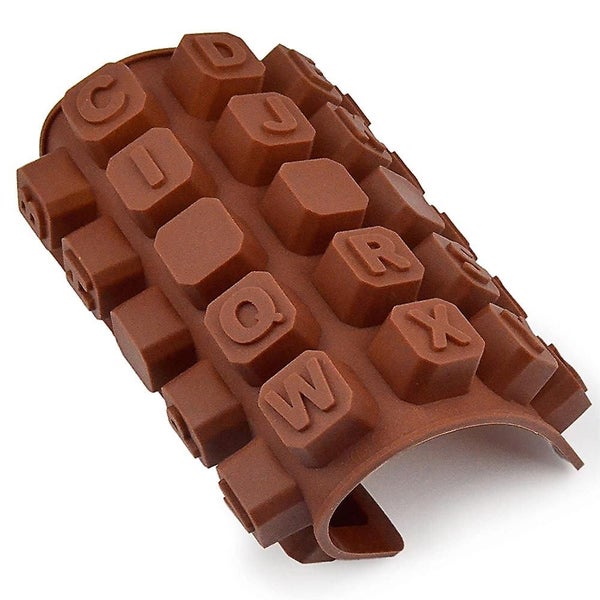 Silicone Letter Mold, Chocolate Molds 26 Alphabets Candy Tray Carousel 2