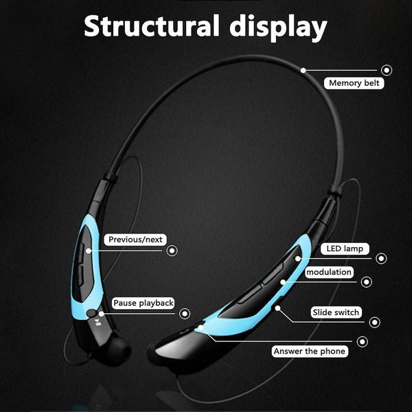 Bluetooth Headphones , Bluetooth 4.0 Wireless Neckband Headset Carousel 2