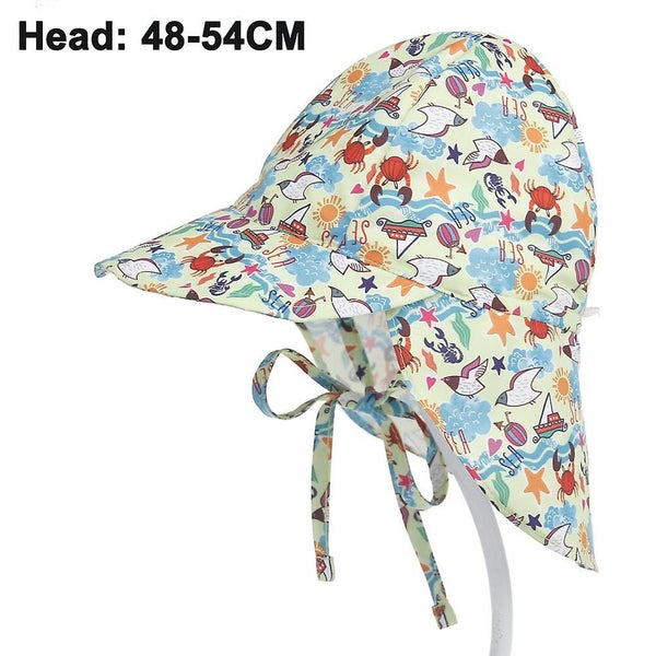 Baby And Toddler Brim Sun Protection Hat Sun Protection For Head, Neck, Eyes O Carousel 2
