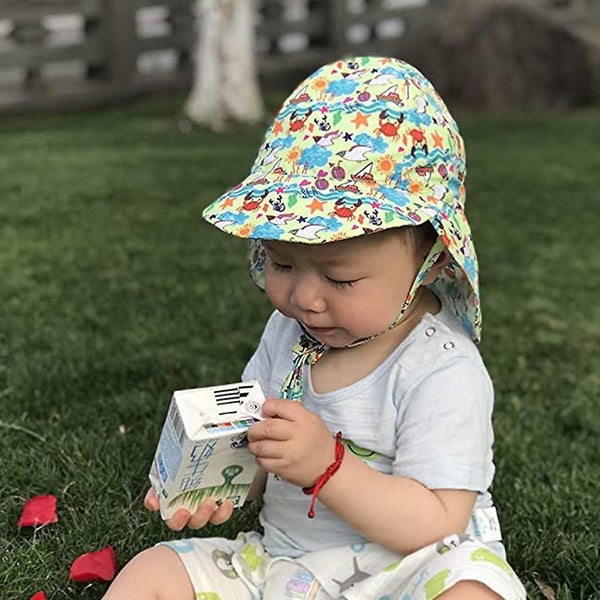 Baby And Toddler Brim Sun Protection Hat Sun Protection For Head, Neck, Eyes O Carousel 5