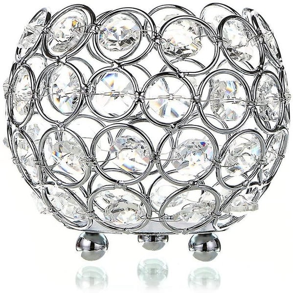 10cm Crystal Bowl Votive Candleholder Sparkly Tea Light Candle Holders629347149285141113