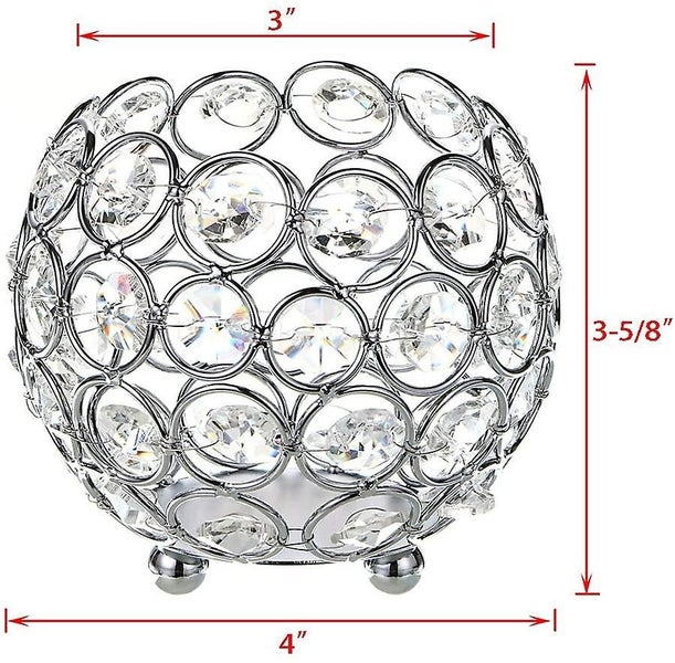 10cm Crystal Bowl Votive Candleholder Sparkly Tea Light Candle Holders62934714928514111