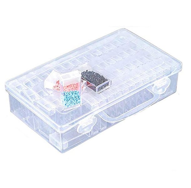 64 Compartments Diamond Embroidery Sorting Box In Sturdy Storage Box Tool Holder Carousel 1