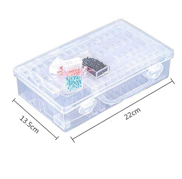 64 Compartments Diamond Embroidery Sorting Box In Sturdy Storage Box Tool Holder Carousel 2