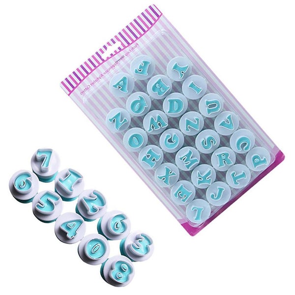 36pcs Alphabet Number Cookie Cutter Icing Letter Cutters Cake Decorating Carousel 2