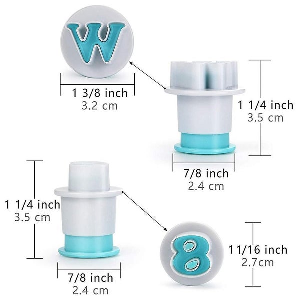 36pcs Alphabet Number Cookie Cutter Icing Letter Cutters Cake Decorating Carousel 5