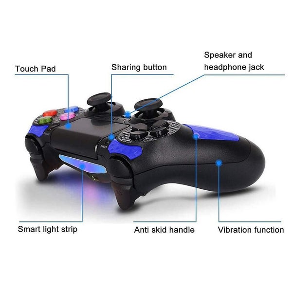 Controller Wireless Bluetooth Double Shock Controller Joystick Gamepad For Ps4 W Carousel 4