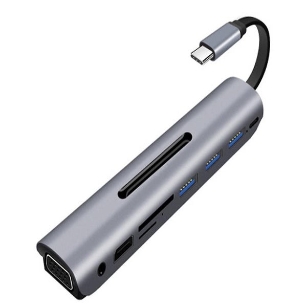 Type-c Hub 9 In 1 Multiport Dock Adapter With 4k Hdmi, Vga, Type C Pd Carousel 1