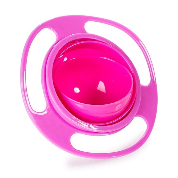 360 Dgree Rotation Spill Resistant Gyroscopic Bowl With Lid Rotating Splash-proo Carousel 1