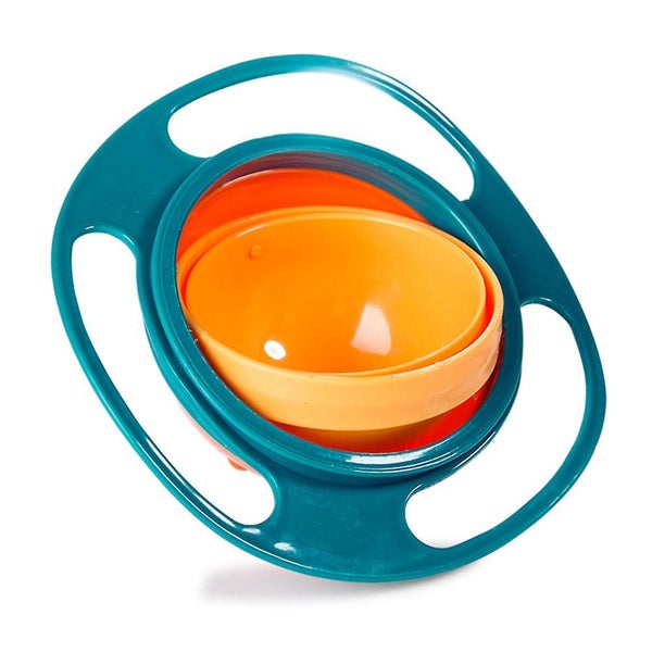 360 Dgree Rotation Spill Resistant Gyroscopic Bowl With Lid Rotating Splash-proo Carousel 2