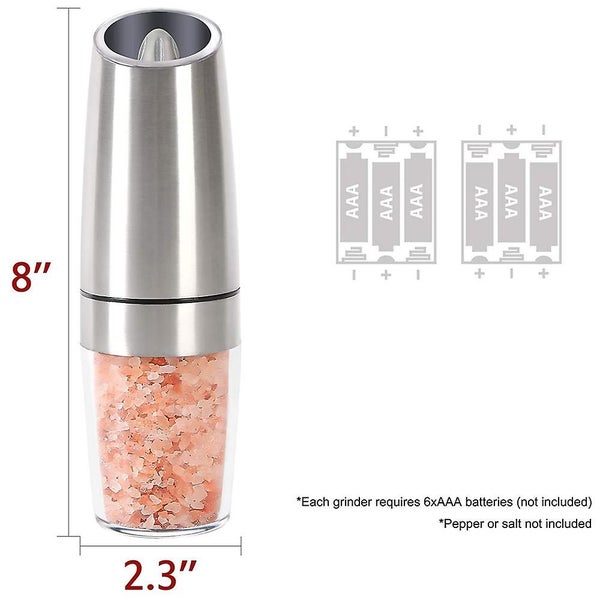 Electric Gravity Pepper Grinder Or Salt Mill With Adjustable Coarseness Automati Carousel 5