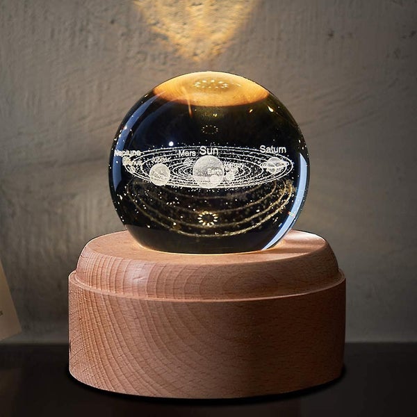 Music Box 3d Crystal Music Boxes , Luminous Rotating Ball Musical Box Carousel 2