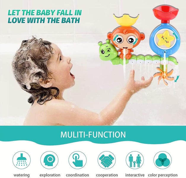 Bath Toys For Toddlers Kids Babies 1-3 Year Old Boys Girls Bathtub Toy Carousel 1