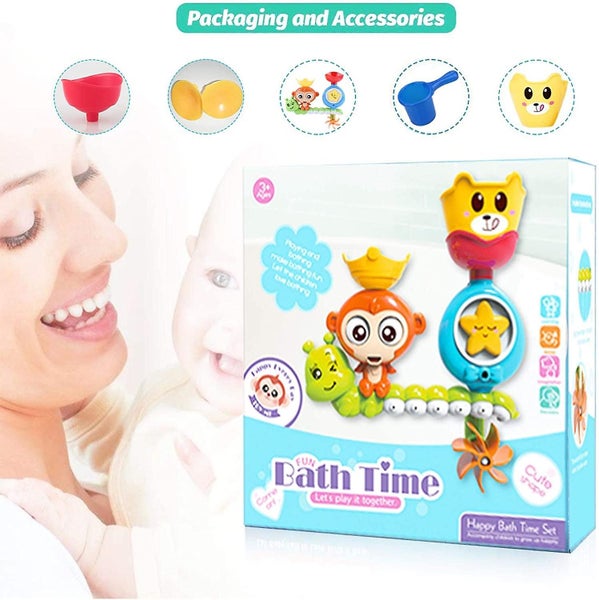 Bath Toys For Toddlers Kids Babies 1-3 Year Old Boys Girls Bathtub Toy Carousel 5
