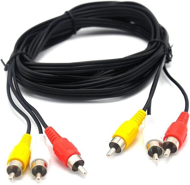 Bran Audio Composite Cable/dvd Rca/vcr Video/sat Yellow/white/red Connectors 3 M Carousel 2