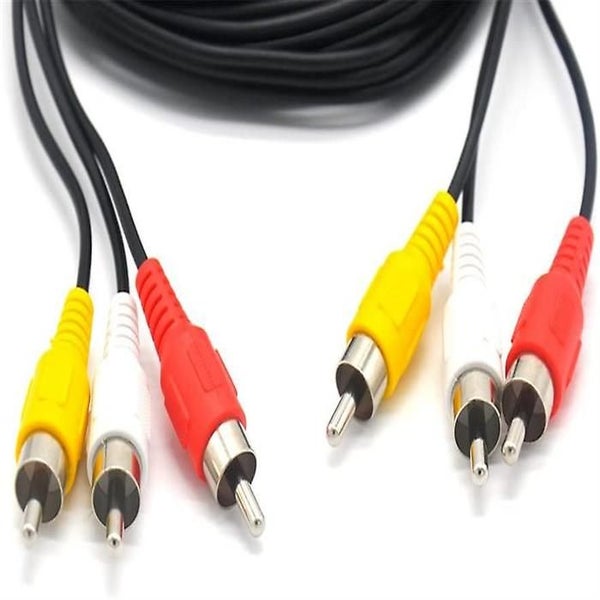 Bran Audio Composite Cable/dvd Rca/vcr Video/sat Yellow/white/red Connectors 3 M Carousel 3