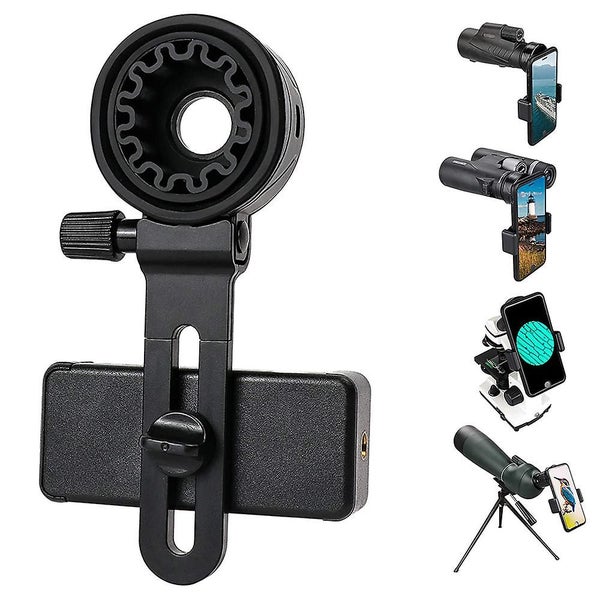 Telescope Phone Adapter, Universal Phone Mount Compatible Binoculars Carousel 1