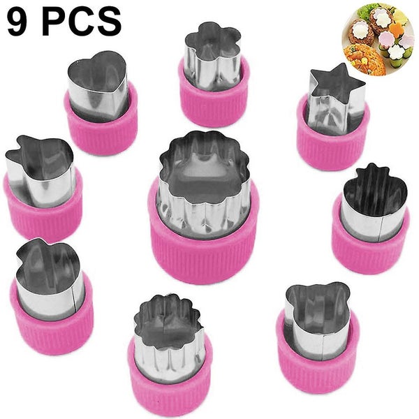 Cookie Cutters 9 Piece Stainless Steel Vegetable Fruit Biscuit Cutters Carousel 1