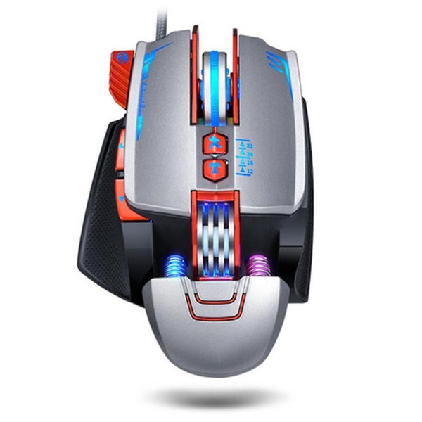 Ergonomic Gamer Mouse,wired Rgb Backlit Programmable Pc Gaming Mouse Carousel 1