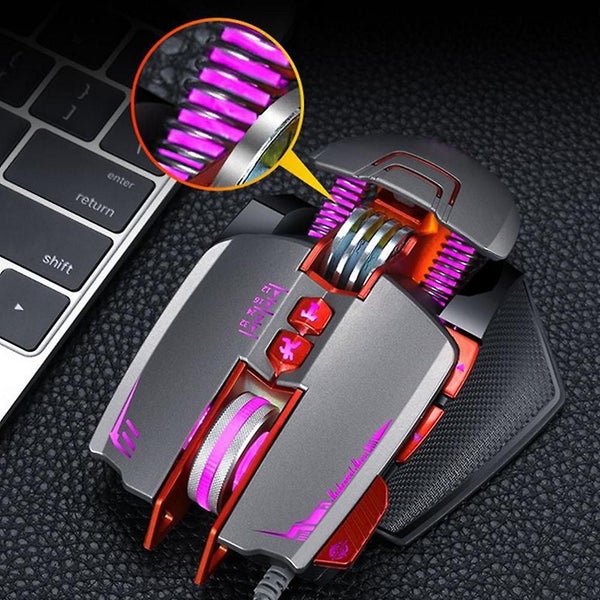 Ergonomic Gamer Mouse,wired Rgb Backlit Programmable Pc Gaming Mouse Carousel 2