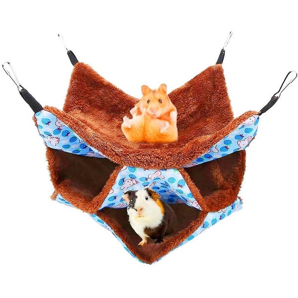 Hamster Hammock Cage Accessories Hanging Fleece Bed Swing Bag Carousel 1