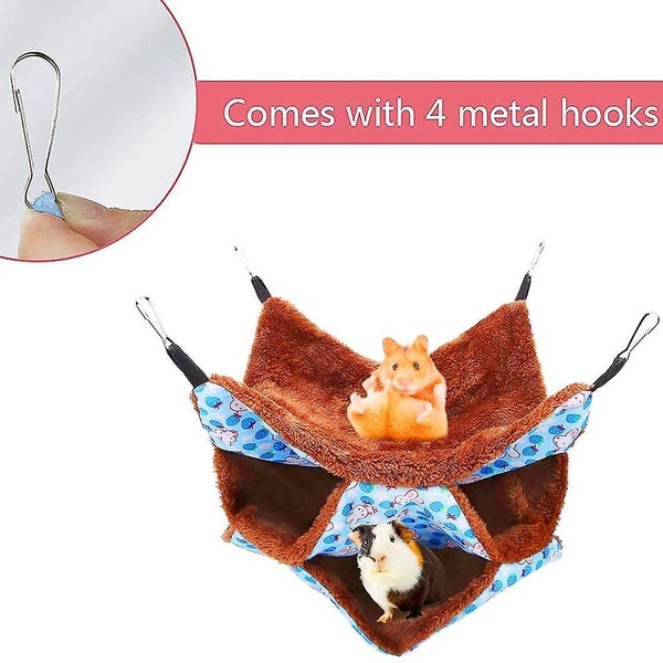 Hamster Hammock Cage Accessories Hanging Fleece Bed Swing Bag Carousel 2