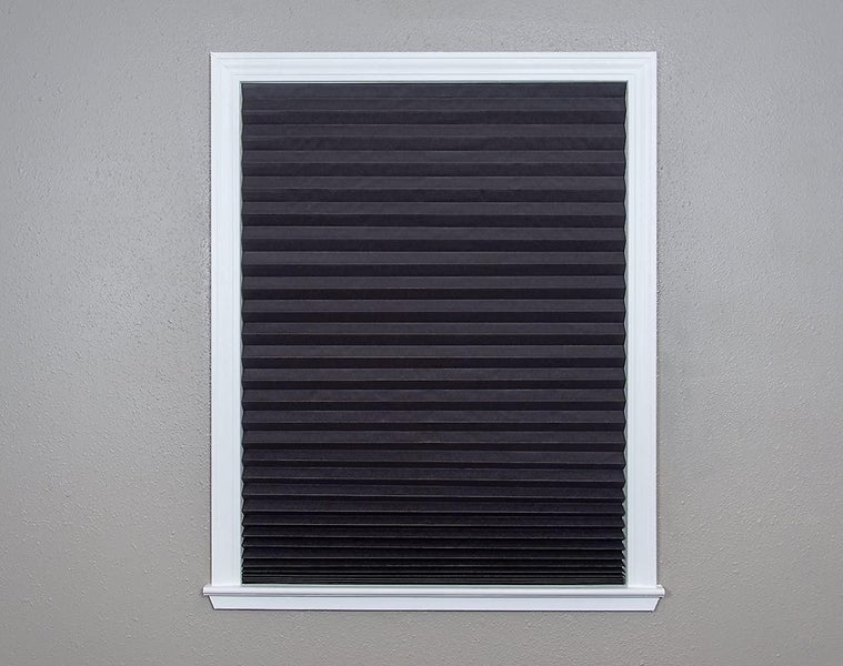 Cordless Blackout Pleated Fabric Shade, Easy To Cut Install 35.4*71in Carousel 4