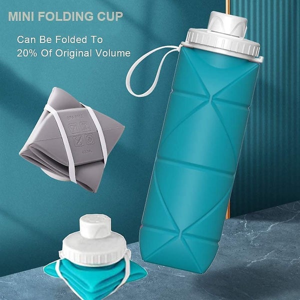 Collapsible Water Bottles Bpa Free Siliconce Leak-proof Reusable Carousel 5
