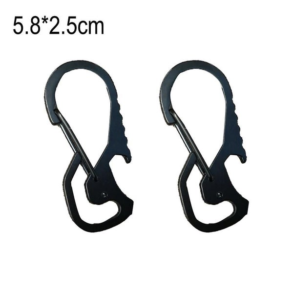 Creative Multifunctional Waist Hanging Keychain Stainless Steel Keychain Bottle Carousel 2