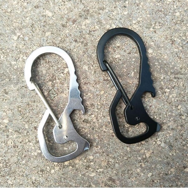 Creative Multifunctional Waist Hanging Keychain Stainless Steel Keychain Bottle Carousel 5