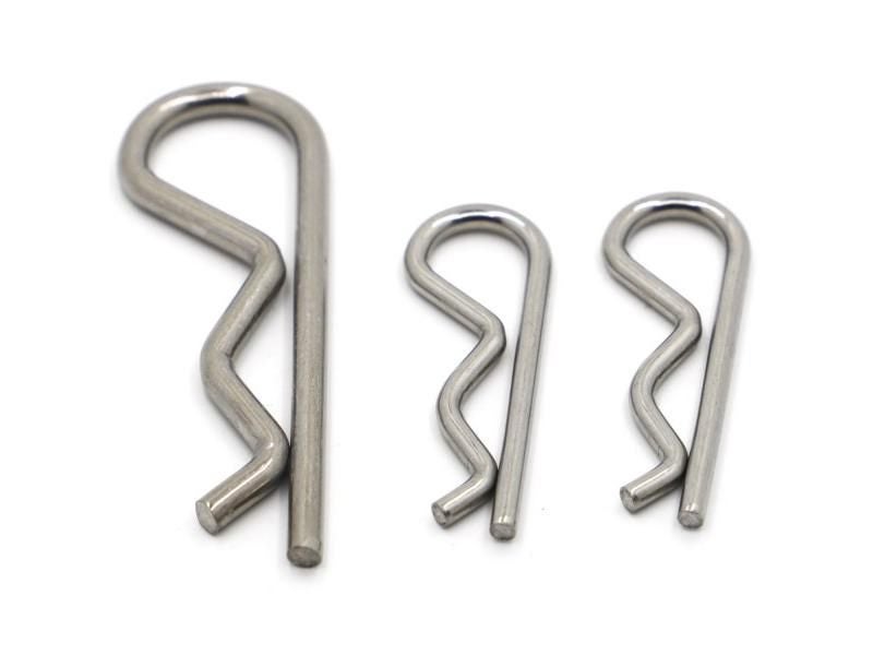 Stainless Steel R Shaped Spring Cotter Clip Pin M1 M1.2 M1.6 M1.8 M2 M2.5 M3 Carousel 1