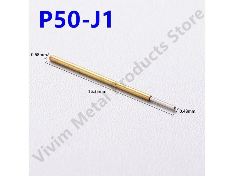 P50 Series Nickel Plated Brass Spring Test Probe Test Pin Pogo Pin Electric Carousel 1
