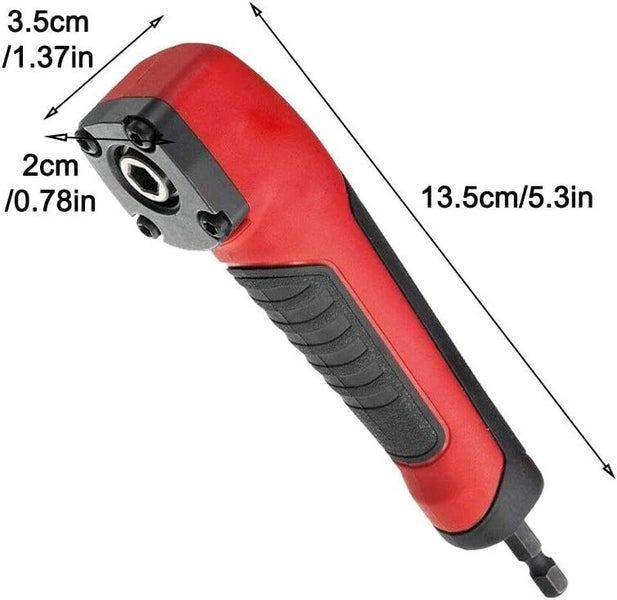 90 Degree Corner Electric Screwdriver Socket Adapter Right Angle Attachment Carousel 2