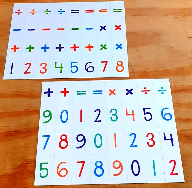 Numbers & Basic Maths Symbols - Magnetic Resource Carousel 2