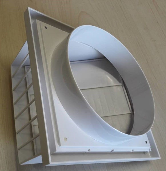 Plastic Cowled Vent with Gravity Flap 100mm Carousel 1
