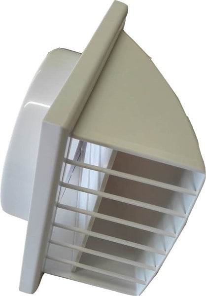 Plastic Cowled Vent with Gravity Flap 100mm Carousel 3