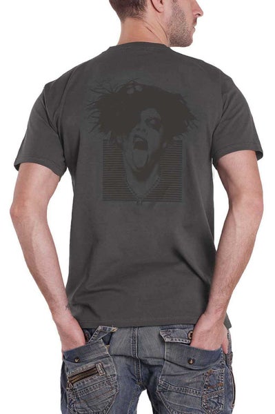 Yungblud T Shirt DEADHAPPY Pink Logo new Official Mens Charcoal Grey Carousel 2