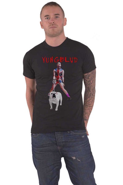 Yungblud T Shirt Strawberry Lipstick Logo new Official Mens Black Carousel 1
