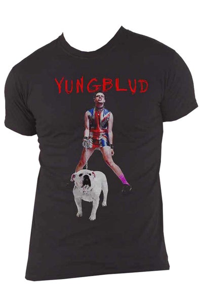 Yungblud T Shirt Strawberry Lipstick Logo new Official Mens Black Carousel 4