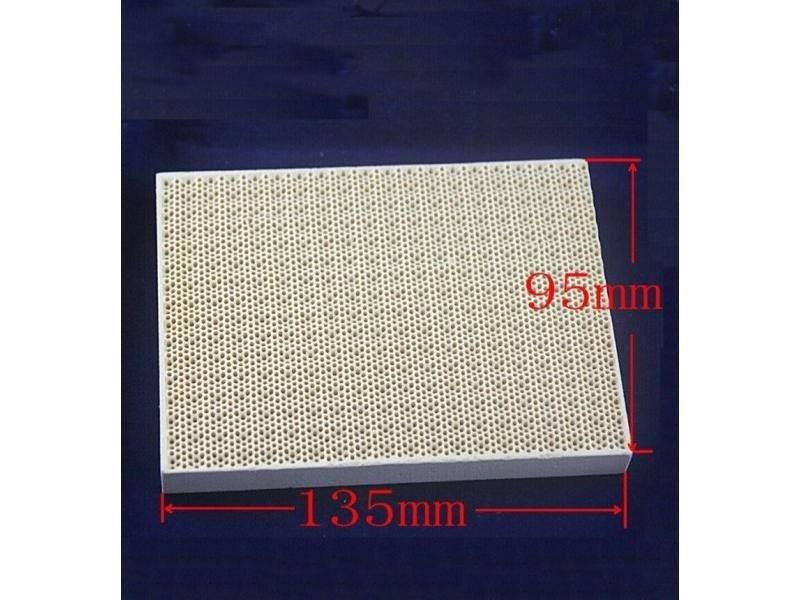 Ceramic Honeycomb Soldering Board Heating For Gas Stove Head 135x95x13mm New Carousel 1