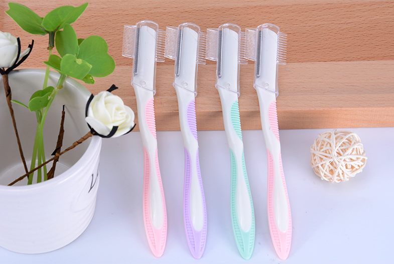 New 4pcs/SET 3 in 1 Eyebrow Brush Eyebrow Razor comb Carousel 1