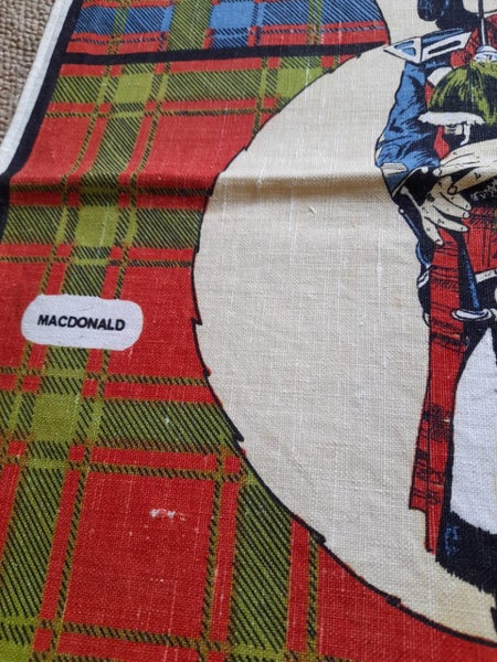 Vintage Scotland linen tea towel Carousel 4