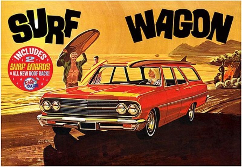 Plastic Kitset - 1/25 '65 Chevelle Surf Wagon Carousel 1